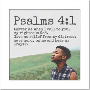 Psalms 4:1 Posters and Art